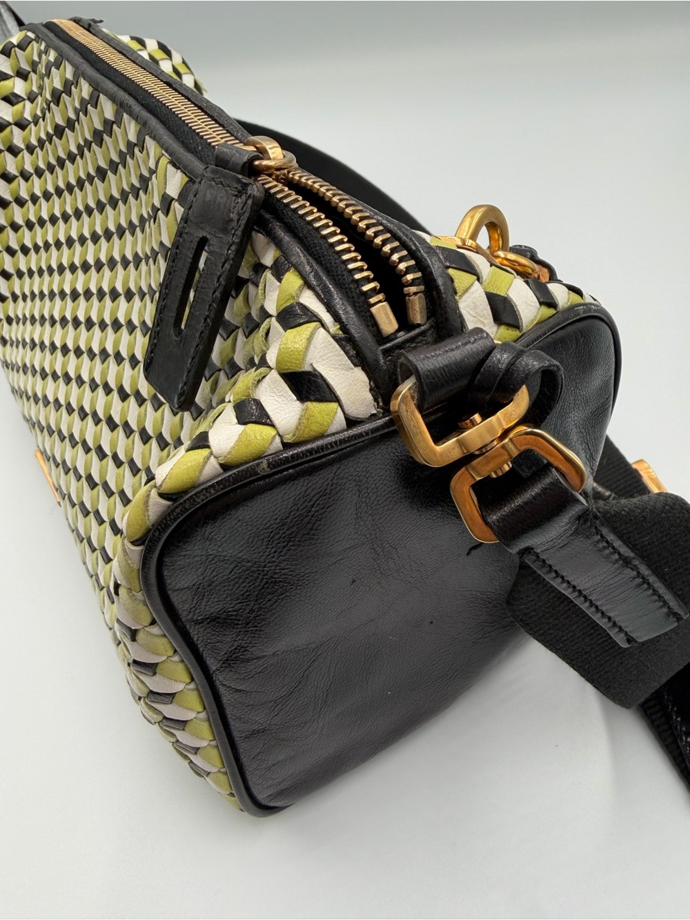 PRADA vintage perspective cubes shoulder bag - Picture 8 of 14